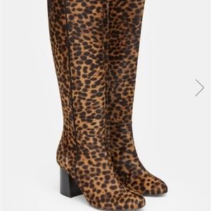 Lafayette 148 NY leopard print calf hair size 10